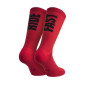 CHAUSSETTES/SOCQUETTES ETE GIST RIDE FAST ROUGE 36/39 ANTIBACTERIEN - HAUTEUR 22CM (PAIRE) -5875