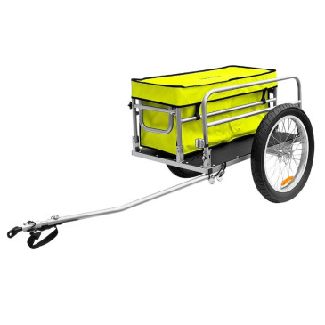 REMORQUE VELO UTILITAIRE ALU BEACH PLIABLE (L84x75xH69) AVEC ROUES 20''x 3.00 FIXATION AXE DE ROUE ARRIERE 3700256044298