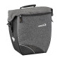 SACOCHE ARRIERE VELO LATERALE IBERA PRO GRISE 30L FIXATION SYSTEME PAKRAK SIDE (32x16x34cm) 4714102190298
