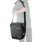 SACOCHE ARRIERE VELO LATERALE IBERA PRO GRISE 30L FIXATION SYSTEME PAKRAK SIDE (32x16x34cm) 4714102190298
