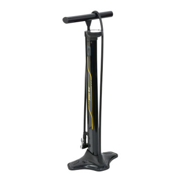 POMPE A PIED GIYO SPECIAL TUBELESS ACIER COLORI NOIR RACCORD INTELLIGENT AVEC MANOMETRE 17BARS VP/VS 3700948269046