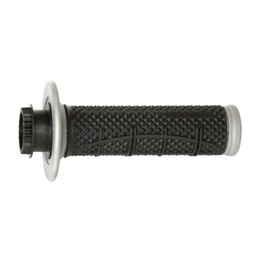 REVETEMENT POIGNEE PROGRIP MOTO OFF ROAD 809 SIMPLE DENSITE GRIS/NOIR CLOSED END 115mm (AVEC LOCK ON - LIVRER AVEC 7 EMBOUTS 2T ou 4T) (CROSS/MX) (PAIRE) 0801766034014
