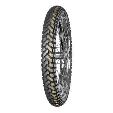 PNEU MOTO 21'' 90/90-21 MITAS E-07 ENDURO TRAIL M+S FRONT 54H TL (TRAIL OFF ROAD DAKAR BANDE JAUNE)