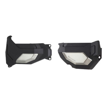 PROTECTION/COUVRE CARTER D'EMBRAYAGE ET ALTERNATEUR POUR YAMAHA 700 MT-07 2014>, TRACER 2017>, TENERE ADVENTURE 2019> / FANTIC 700 CABALLERO 2023> NOIR (PAIRE) -POLISPORT- 5604415128080