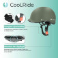CASQUE VELO ADULTE COOLRIDE CITY KAKI AVEC MOLETTE DE REGLAGE TAILLE 55-58 (VENDU A L'UNITE) 3700256070631