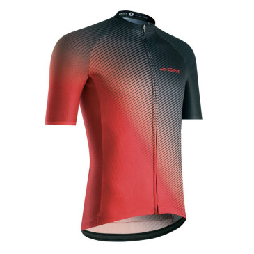 MAILLOT GIST HOMME FLOW MANCHES COURTES ZIP TOTAL ROUGE S -5349 8013271357201
