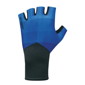 GANTS VELO COURT GIST SPEED NOIR/BLEU M (PAIRE SUR CARTE) SANS VELCRO -5528