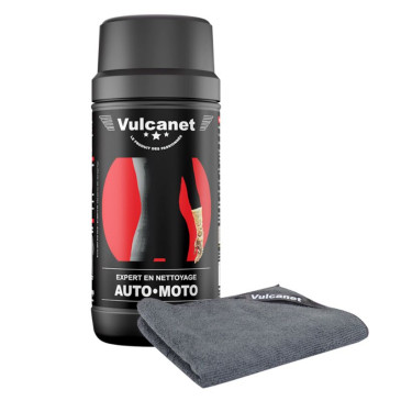 LINGETTE MULTIFONCTIONS VULCANET AUTO-MOTO (DETERGENT CARENAGE, NETTOYANT HYDROCARBURES, DEGOUDRONNANT, ENLEVE RESINE, DEMOUSTIQUANT, DEGRAISSANT, LUSTRANT, ANTI-PLUIE, ANTI-UV) 3760169710017