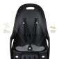 PORTE BEBE/SIEGE ENFANT ARRIERE POLISPORT A FIXER SUR PORTE BAGAGE FIXATION ETAU KOARI NOIR COUSSIN GRIS (9 A 22Kgs) COMPATIBLE VAE HOMOLOGUE EN 14344 EN BOITE INDIVIDUELLE 5604415161421
