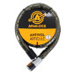 ANTITHEFT- ARMOURED CABLE ARMLOCK 1,50M (Ø 25mm) WITH 2 KEYS