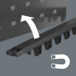 BARRE MAGNETIQUE WERA 9611 JOKER (RANGEMENT JUSQU'A 9 TOURNEVIS) -MARQUE ALLEMANDE POUR LES ATELIERS- 4013288230690