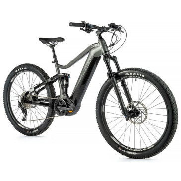 VELO ELECTRIQUE/VAE VTT 29 LEADER FOX ARRAN TOUT SUSPENDU HOMME GRIS 10V MOTEUR CENTRAL PANASONIC GX ULTIMATE 36V 90Nm BATTERIE 20Ah (CADRE 21,5'' - H55cm - XL - ADULTE DE 185cm à plus) 8592826040459