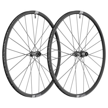 ROUES ROUTE DISQUE 700 DT SWISS P1800/23 PERFORMANCE TUBELESS READY CENTERLOCK AXE TRAVERSANT 12/142 ET 12/100mm SHIMANO 11/10V NOIR (HAUTEUR JANTE 23mm) JANTE 18C (VENDU A LA PAIRE) (OFFRE SPECIALE) 7613052372846
