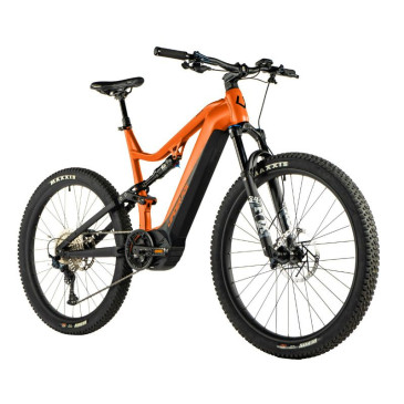 VELO ELECTRIQUE/VAE VTT 29 LEADER FOX ARGUS TOUT SUSPENDU HOMME ORANGE MAT 12V MOTEUR CENTRAL PANASONIC GX ULTIMATE 36V 90Nm BATTERIE 20Ah (CADRE 21,5''- H55cm - XL - POUR ADULTE DE 185cm à plus) 8592826043757