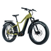 VELO ELECTRIQUE/VAE VTT FAT BIKE 26 LEADER FOX BRASA VERT KAKI 11V MOTEUR CENTRAL PANASONIC GX ULTIMATE 36V 95Nm BATTERIE 20Ah (20'' - H47cm - TAILLE L - POUR ADULTE DE 178cm à 190cm) 8592826041937
