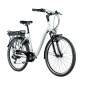 VELO ELECTRIQUE/VAE CITY 26 LEADER FOX LATONA MIXTE BLANC 7V MOTEUR ROUE AR BAFANG 36V 45Nm BATTERIE 15Ah (16,5'' - H43cm - TAILLE S - POUR ADULTE DE 158cm à 168cm) 8592826041180