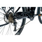 VELO ELECTRIQUE/VAE VTC 29 LEADER FOX DENVER HOMME NOIR BRILLANT 9V MOTEUR CENTRAL BAFANG M300 36V 80Nm BATTERIE 20Ah (22,5'' - H56cm - TAILLE XXL - POUR ADULTE DE 190cm à plus) 8592826043191