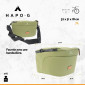 SACOCHE DE CINTRE/GUIDON VELO HAPO-G KAKI FIXATION CLIP 25.8/31.8 (16x32x19cm) 3104889922617