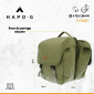 SACOCHE ARRIERE VELO DOUBLE HAPO.G 2x13,5L KAKI (35x34x13cm) 3104889922709