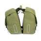 SACOCHE ARRIERE VELO DOUBLE HAPO.G 2x13,5L KAKI (35x34x13cm) 3104889922709