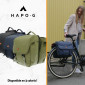SACOCHE ARRIERE VELO DOUBLE HAPO.G 2x13,5L KAKI (35x34x13cm) 3104889922709