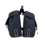 SACOCHE ARRIERE VELO DOUBLE HAPO.G 2x13,5L BLEU (35x34x13cm) - FIXATION SANGLES REGLABLES ET VELCROS SUR PORTE BAGAGE 3104889922716