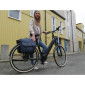 SACOCHE ARRIERE VELO DOUBLE HAPO.G 2x13,5L BLEU (35x34x13cm) - FIXATION SANGLES REGLABLES ET VELCROS SUR PORTE BAGAGE 3104889922716