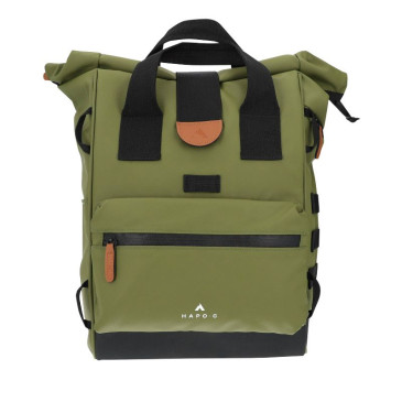 SACOCHE ARRIERE VELO HAPO.G ROLL-TOP KAKI CONVERTIBLE SAC A DOS (53x26x16cm) (VENDU A L'UNITE) 3104889922730