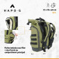 SACOCHE ARRIERE VELO HAPO.G ROLL-TOP KAKI CONVERTIBLE SAC A DOS (53x26x16cm) (VENDU A L'UNITE) 3104889922730