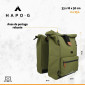 SACOCHE ARRIERE VELO DOUBLE HAPO.G ROLL-TOP 2x25L KAKI (61x33x16cm) 3104889922822