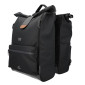 SACOCHE ARRIERE VELO DOUBLE HAPO.G ROLL-TOP 2x25L NOIR (61x33x16cm) - FIXATION VELCROS SUR PORTE BAGAGE 3104889922815