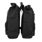 SACOCHE ARRIERE VELO DOUBLE HAPO.G ROLL-TOP 2x25L NOIR (61x33x16cm) - FIXATION VELCROS SUR PORTE BAGAGE 3104889922815