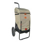 REMORQUE VELO SHOPPING TRAILER NEO CHASSIS ALU ROUES 12" AVEC FIXATION TIGE DE SELLE , ADAPTATEUR PORTE BAGAGE ET MODE PIETON POIDS MAXI 25KGS VOLUME 65L KAKI (100% WATERPROOF) - PREMIUM 3700256044304