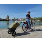 REMORQUE VELO SHOPPING TRAILER NEO CHASSIS ALU ROUES 12" AVEC FIXATION TIGE DE SELLE , ADAPTATEUR PORTE BAGAGE ET MODE PIETON POIDS MAXI 25KGS VOLUME 65L KAKI (100% WATERPROOF) - PREMIUM 3700256044304