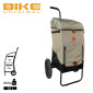 REMORQUE VELO SHOPPING TRAILER NEO CHASSIS ALU ROUES 12" AVEC FIXATION TIGE DE SELLE , ADAPTATEUR PORTE BAGAGE ET MODE PIETON POIDS MAXI 25KGS VOLUME 65L KAKI (100% WATERPROOF) - PREMIUM