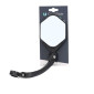 RETROVISEUR VELO GAUCHE COOLRIDE TETE HEXAGONALE ROTATIVE, ORIENTABLE A 180° MIROIR XXL NOIR (FIXATION COLLIER)