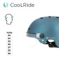 CASQUE VELO ADULTE COOLRIDE CITY BLEU AVEC VISIERE ET MOLETTE DE REGLAGE TAILLE 53-59 (VENDU A L'UNITE) 3700256070778