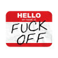 AUTOCOLLANT/STICKER LETHAL THREAT MINI MY NAME IS (60x80mm)