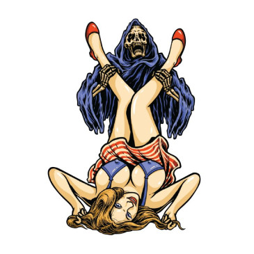 AUTOCOLLANT/STICKER LETHAL THREAT MINI REAPER CALLING (60x80mm) 7577850030460