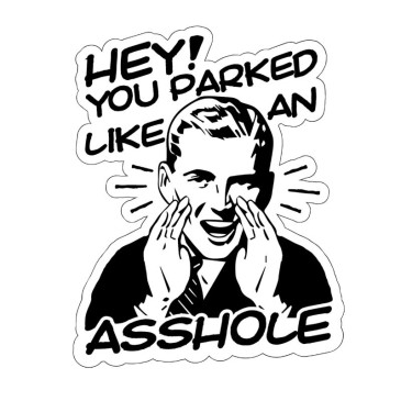 AUTOCOLLANT/STICKER LETHAL THREAT MINI PARKING (60x80mm) 7577850030770