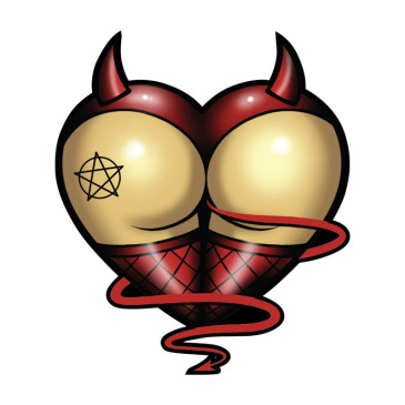 AUTOCOLLANT/STICKER LETHAL THREAT MINI DEVIL ASS (60x80mm) 7577850029570