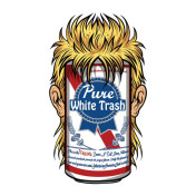 AUTOCOLLANT/STICKER LETHAL THREAT MINI WHITE TRASH (60x80mm) 7577850030150