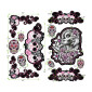 AUTOCOLLANT/STICKER LETHAL THREAT SUGAR SKULL SERIES (PLANCHE) (300x150mm)