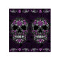 TOUR DE COU PRINTEMPS/ETE LETHAL THREAT FLORAL SKULL FACE 7577859080750