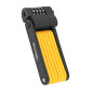 ANTIVOL VELO PLIABLE/PLIANT A COMBINAISON MASTERLOCK DIAM 4 mm L 800 mm NOIR/ORANGE (INCLUS SUPPORT FIXATION) 3520190945686