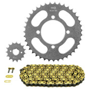 KIT CHAINE ADAPTABLE SYM 125 XS K 2007>2013 428 15x39 (DIAM COURONNE 64/80/8.5) (DEMULTIPLICATION ORIGINE) -AFAM- 5400598055782