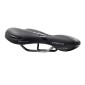 SELLE ROYAL RESPIRO LOISIR GEL CONFORT MAX MODERATE AVEC PROTECTION LATERALE ET ELASTOMERE NOIR 282x182mm 496g
