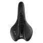 SELLE ROYAL RESPIRO LOISIR GEL CONFORT MAX ATHLETIC AVEC PROTECTION LATERALE ET ELASTOMERE NOIR 279x159mm 472g 8021890575098
