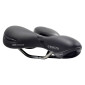 SELLE ROYAL RESPIRO LOISIR GEL CONFORT MAX ATHLETIC AVEC PROTECTION LATERALE ET ELASTOMERE NOIR 279x159mm 472g 8021890575098