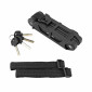 ANTIVOL VELO PLIABLE/PLIANT A CLE MASTERLOCK DIAM 3,5 mm L 840 mm NOIR TYPE COUTEAU (INCLUS SUPPORT FIXATION, 4 CLES)